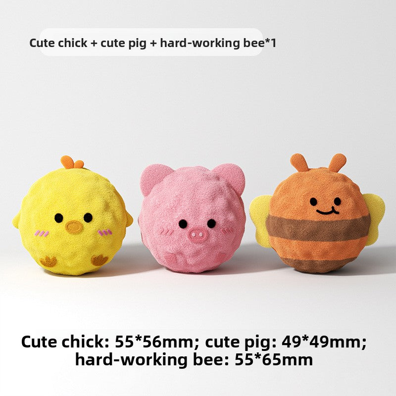 Animal Plush Chew Toy Ball
